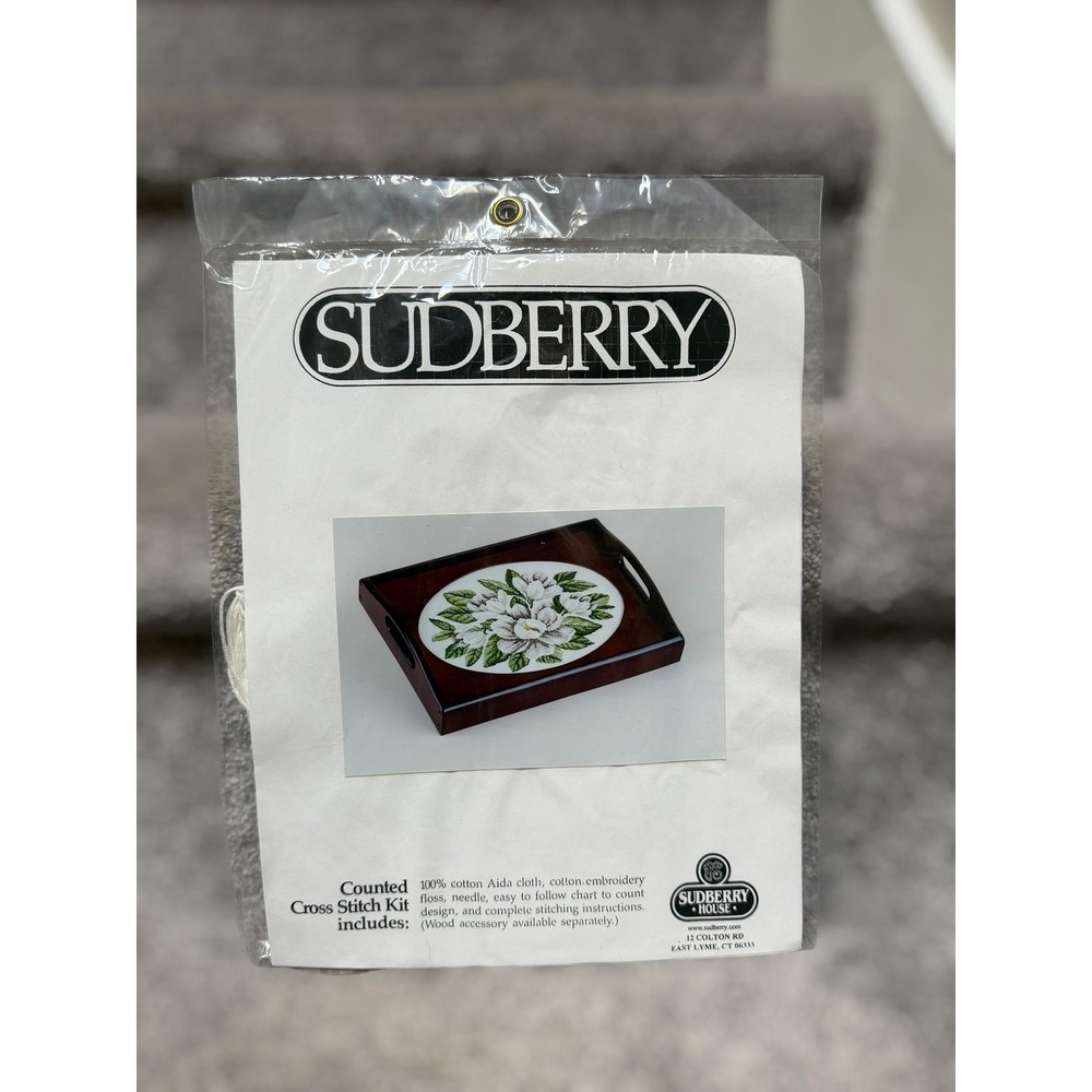 Vintage NOS Sudberry House Cross Stitch Kit‎ Cottagecore Floral Insert Design